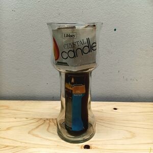 Vintage Libbey Crystal Candle
